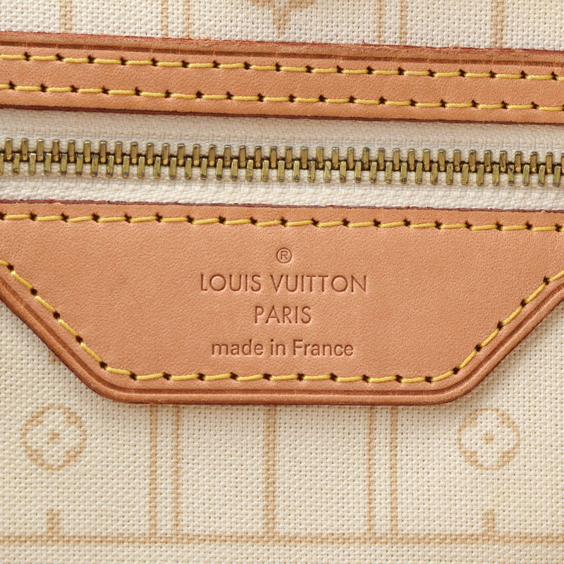 LOUIS VUITTON ルイヴィトン ダミエ アズール ネヴァーフルGM 白 N51108 レディース ハンドバッグ Bランク 中古 銀蔵