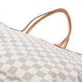 LOUIS VUITTON Louis Vuitton Damier Azur Never Full GM White N51108 Ladies Handbag B Rank Used Ginzo