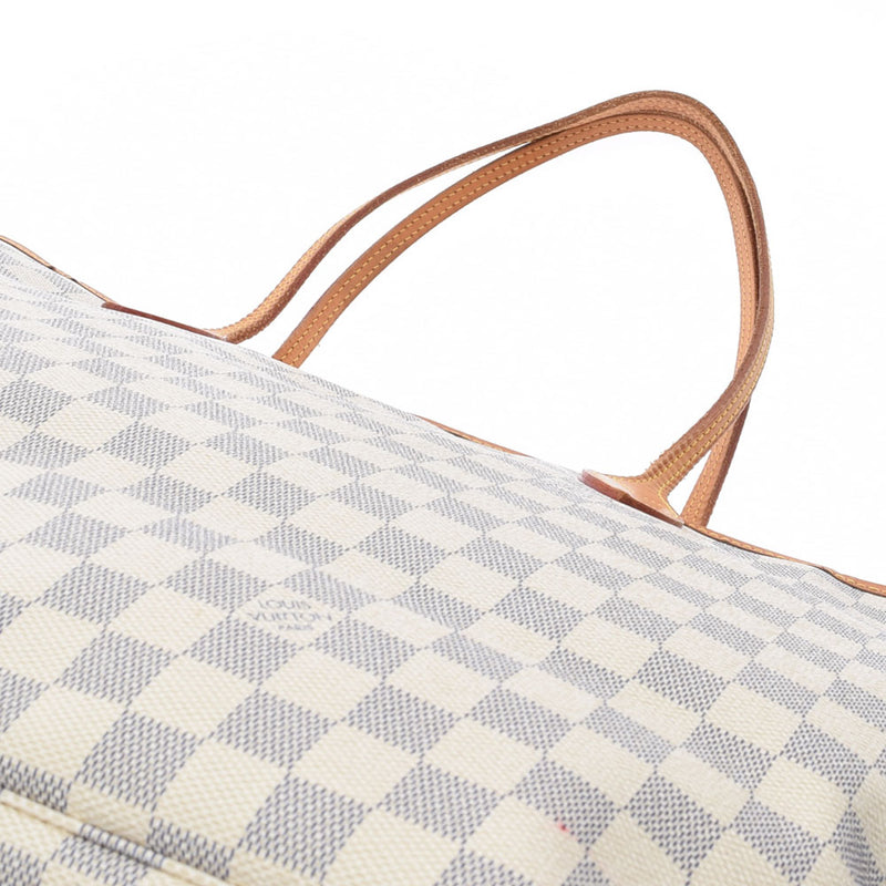 LOUIS VUITTON Louis Vuitton Damier Azur Never Full GM White N51108 Ladies Handbag B Rank Used Ginzo