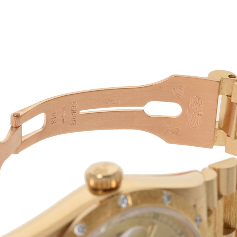 ROLEX ロレックス デイデイト ベゼル12Pダイヤ 18108 メンズ YG 腕時計 自動巻き シャンパン文字盤 Aランク 中古 銀蔵