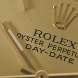 ROLEX Rolex Day Date Besel 12P Diamond 18108 Men's YG Watch Automatic Champagne Dial A Rank used Ginzo