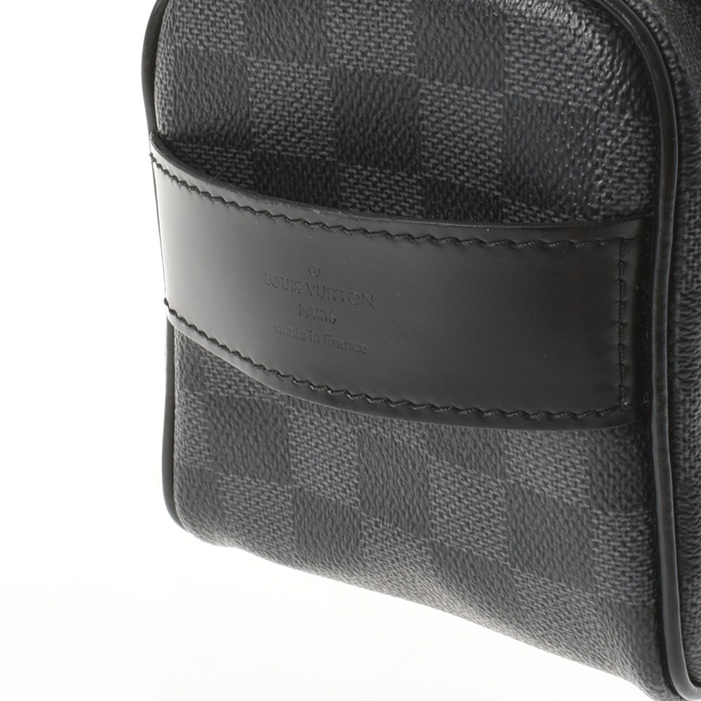 ルイヴィトングラフィット トワレポーチ 14137 黒/グレー メンズ