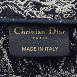 克里斯蒂安·迪奥（Christian dior Christian Dior）动物图案书籍小蓝色/白色女士帆布手袋二手Ginzo