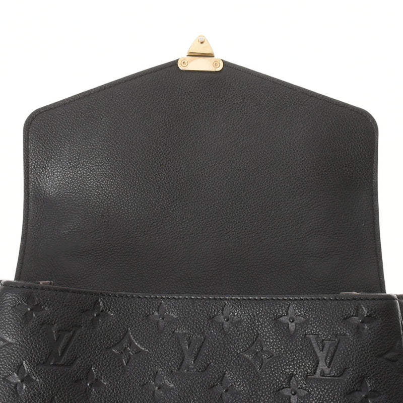 LOUIS VUITTON Louis Vuitton Anplant Pochette Methis MM Noir M41487 Ladies Leather 2WAY Bag B Rank used Ginzo