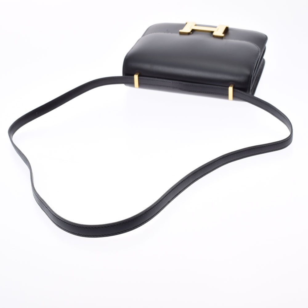 エルメスコンスタンスミニ18 黒 GP金具 刻印不明刻印 レディース