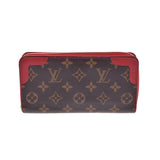 LOUIS VUITTON ルイヴィトン モノグラム ジッピーウォレット レティーロ  スリーズ(赤) M61854 レディース モノグラムキャンバス 長財布 Bランク 中古 銀蔵