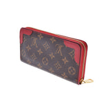 LOUIS VUITTON ルイヴィトン モノグラム ジッピーウォレット レティーロ  スリーズ(赤) M61854 レディース モノグラムキャンバス 長財布 Bランク 中古 銀蔵