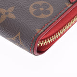 LOUIS VUITTON ルイヴィトン モノグラム ジッピーウォレット レティーロ  スリーズ(赤) M61854 レディース モノグラムキャンバス 長財布 Bランク 中古 銀蔵