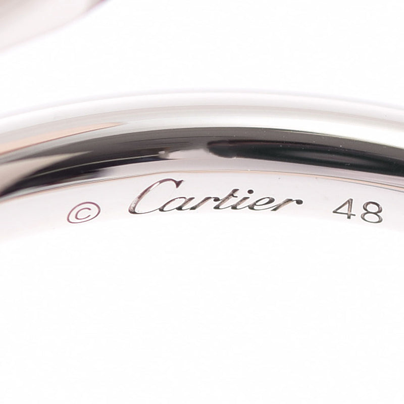 CARTIER カルティエ ジュストアンクル #48 スモール 7.5号 レディース K18WG リング・指輪 Aランク 中古 銀蔵