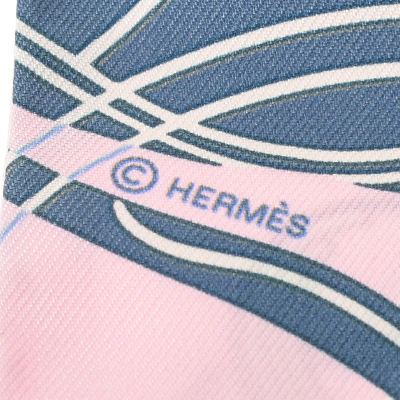 HERMES エルメス ツイリー  ピンク レディース シルク100％ スカーフ 新品 銀蔵
