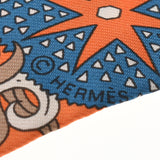 HERMES エルメス ツイリー  水色/オレンジ レディース シルク100％ スカーフ 新品 銀蔵