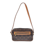 LOUIS VUITTON ルイヴィトン モノグラム ポシェットシテ ブラウン M51183 ユニセックス モノグラムキャンバス ハンドバッグ Bランク 中古 銀蔵