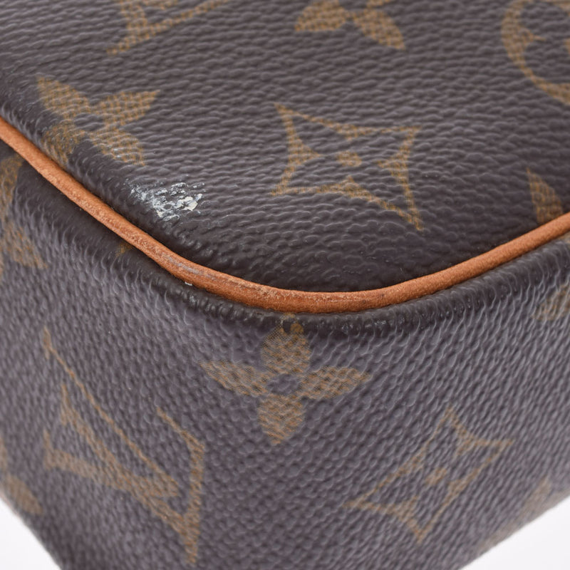 LOUIS VUITTON ルイヴィトン モノグラム ポシェットシテ ブラウン M51183 ユニセックス モノグラムキャンバス ハンドバッグ Bランク 中古 銀蔵