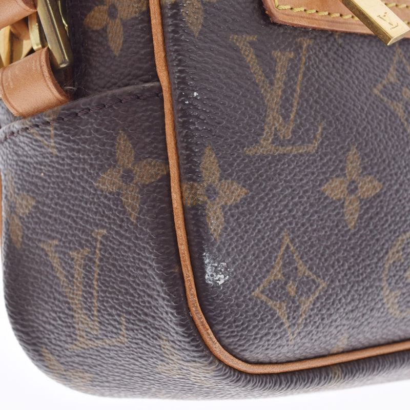 LOUIS VUITTON ルイヴィトン モノグラム ポシェットシテ ブラウン M51183 ユニセックス モノグラムキャンバス ハンドバッグ Bランク 中古 銀蔵