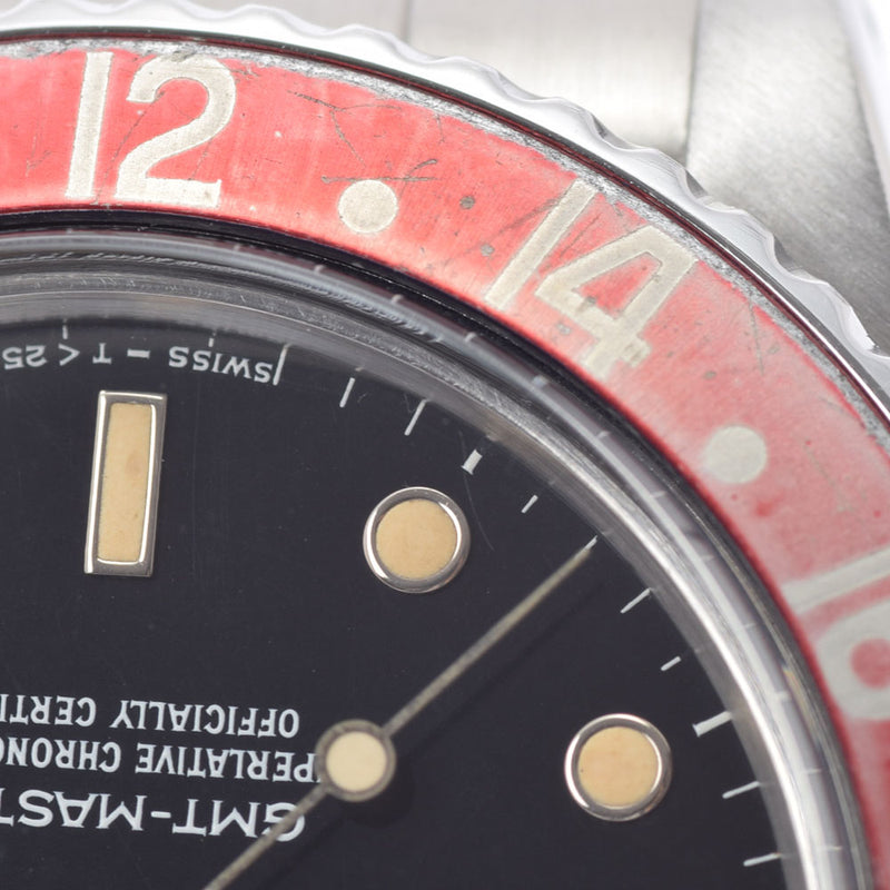 ROLEX ロレックス GMTマスター 赤青ベゼル トリチウム ペプシ 16750 メンズ SS 腕時計 自動巻き 黒文字盤 ABランク 中古 銀蔵