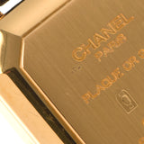CHANEL シャネル プルミエール サイズL H0001 レディース GP/革 腕時計 クオーツ 黒文字盤 Aランク 中古 銀蔵
