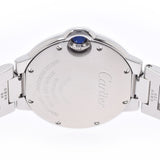 CARTIER カルティエ バロンブルー 33mm 11Pダイヤ WE902074 レディース SS 腕時計 自動巻き シルバー文字盤 Aランク 中古 銀蔵