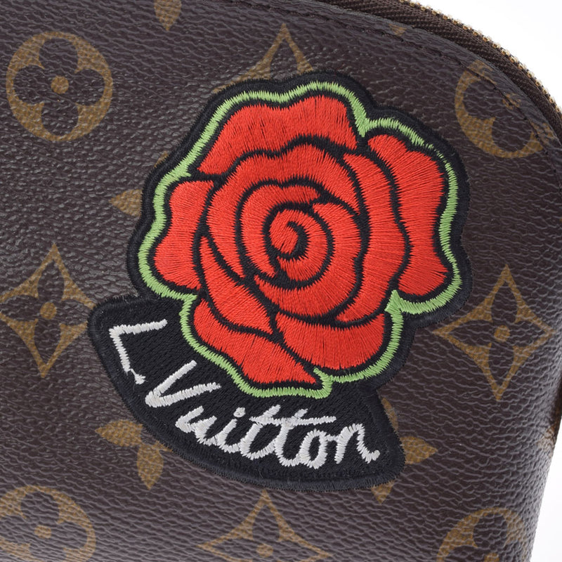 LOUIS VUITTON ルイヴィトン モノグラム ポシェットコスメティック　LVストーリー LVストーリー 茶 M43998 ユニセックス アクセサリーポーチ ABランク 中古 銀蔵