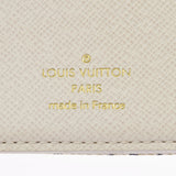 LOUIS VUITTON ルイヴィトン ポルトモネ ビエ ヴィエノワ ホワイト/ブルー M95659 ユニセックス  ミニランクロワゼット 二つ折り財布 Bランク 中古 銀蔵