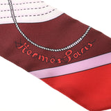 HERMES エルメス ツイリー  赤 レディース シルク100％ スカーフ 新品 銀蔵