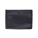 LOUIS VUITTON ルイヴィトン モノグラム シャドウ ポシェット ディスカバリー ブラック M62903 メンズ レザー クラッチバッグ Aランク 中古 銀蔵