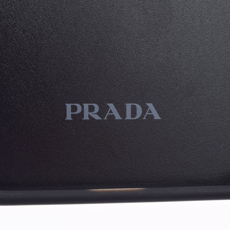 PRADA プラダ iPhone13 Pro用 カバー ブラック 2ZH149 ユニセックス サフィアーノ 携帯・スマホアクセサリー Aランク 中古 銀蔵