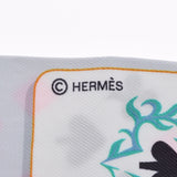 HERMES エルメス ツイリー トランプ柄 グレー系 レディース シルク100％ スカーフ Aランク 中古 銀蔵