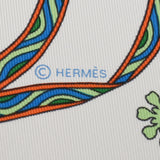 HERMES エルメス カレ45 LE SACLE DE L HIVER 白 レディース シルク100％ スカーフ 新品 銀蔵