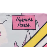 HERMES エルメス ツイリー WOW アメコミ風イラスト ピンク系 レディース シルク100％ スカーフ 未使用 銀蔵
