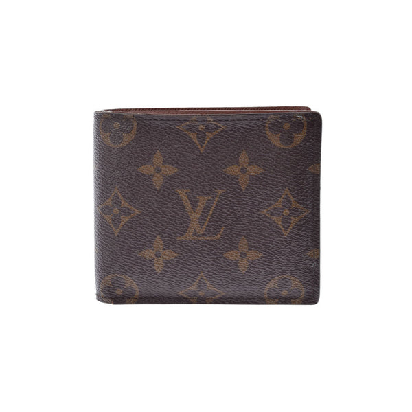 LOUIS VUITTON ルイヴィトン モノグラム ポルトフォイユ マルコ NM ブラウン M62288 メンズ モノグラムキャンバス 二つ折り財布 Bランク 中古 銀蔵