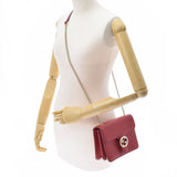 GUCCI グッチ インターロッキングG チェーンショルダーバッグ アウトレット 赤 510304 レディース レザー ショルダーバッグ 新同 中古 銀蔵