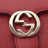 GUCCI グッチ インターロッキングG チェーンショルダーバッグ アウトレット 赤 510304 レディース レザー ショルダーバッグ 新同 中古 銀蔵