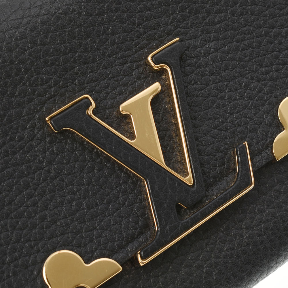 ルイヴィトンポルトフォイユ カプシーヌ ノワール レディース 長財布 M64551 LOUIS VUITTON 中古 – 銀蔵オンライン