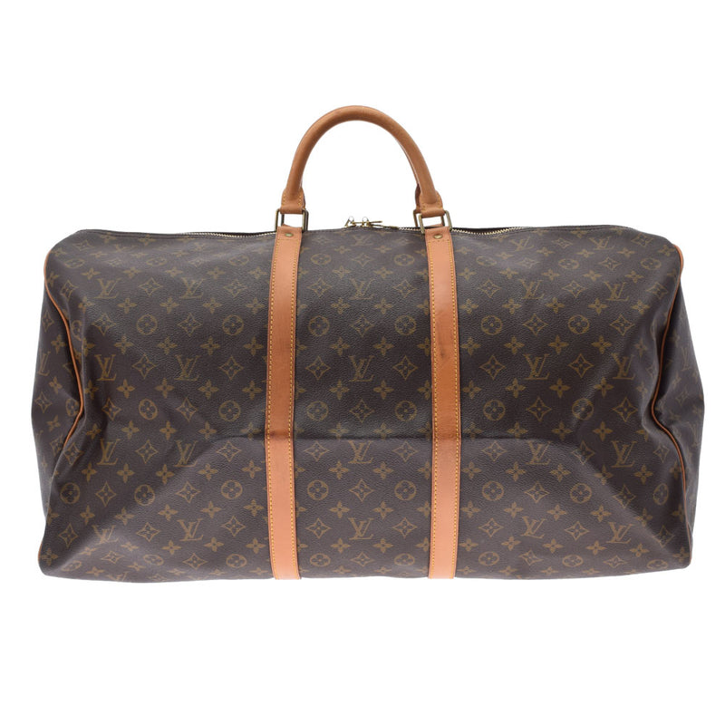 LOUIS VUITTON ルイヴィトン モノグラム キーポル 60 ブラウン M41422 ユニセックス モノグラムキャンバス ボストンバッグ Bランク 中古 銀蔵