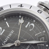 CARTIER カルティエ パシャC メリディアン W31079M7 ボーイズ SS 腕時計 自動巻き 黒文字盤 ABランク 中古 銀蔵