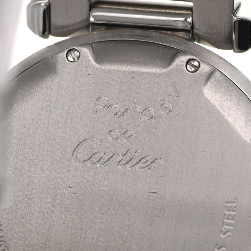 CARTIER カルティエ パシャC  W31043M7 ボーイズ SS 腕時計 自動巻き 黒文字盤 Aランク 中古 銀蔵