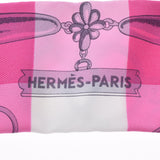 HERMES エルメス ツイリー MORS ET GOURMETTES VICHY ピンク系 レディース シルク100％ スカーフ 新品 銀蔵