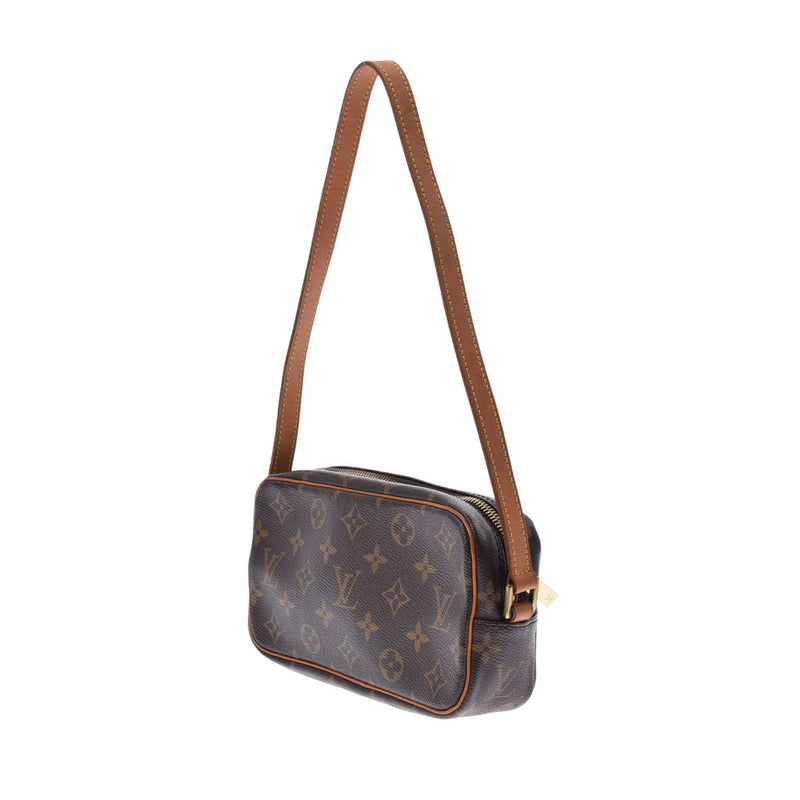 LOUIS VUITTON ルイヴィトン モノグラム ポシェットシテ ブラウン M51183 ユニセックス モノグラムキャンバス ハンドバッグ Bランク 中古 銀蔵