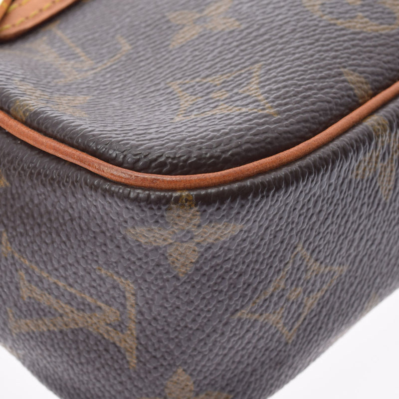 LOUIS VUITTON ルイヴィトン モノグラム ポシェットシテ ブラウン M51183 ユニセックス モノグラムキャンバス ハンドバッグ Bランク 中古 銀蔵