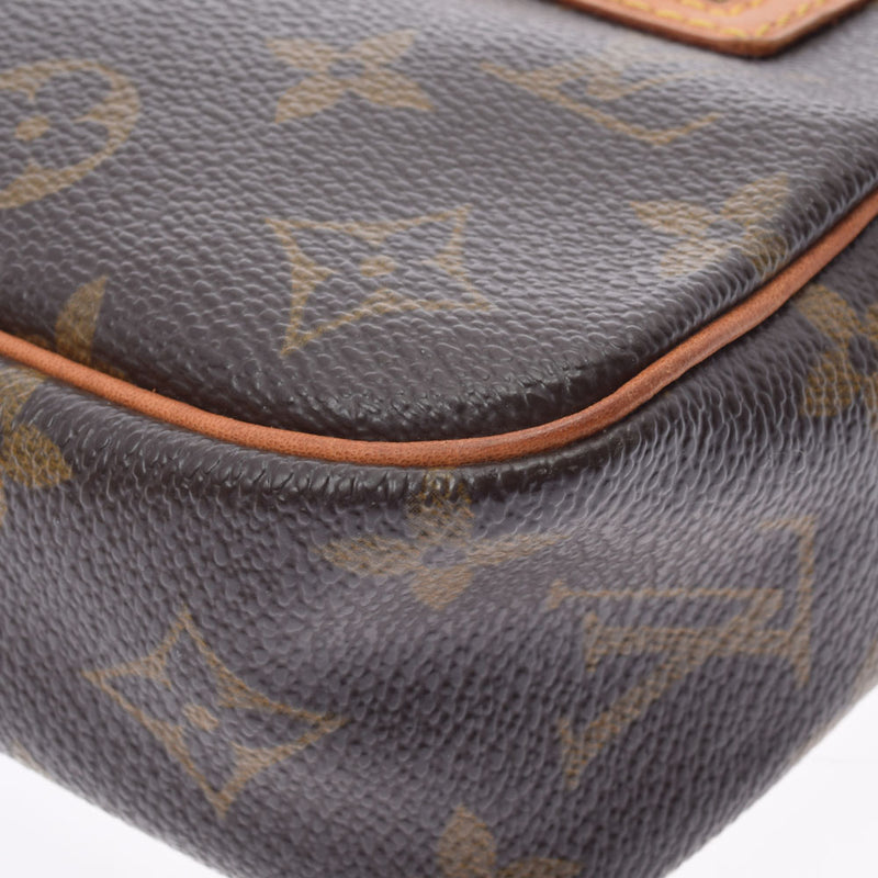 LOUIS VUITTON ルイヴィトン モノグラム ポシェットシテ ブラウン M51183 ユニセックス モノグラムキャンバス ハンドバッグ Bランク 中古 銀蔵