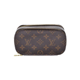 LOUIS VUITTON ルイヴィトン モノグラム トゥルースブラッシュ ブラウン M47510 レディース モノグラムキャンバス ポーチ Bランク 中古 銀蔵