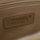 CHANEL シャネル マトラッセ ワイルドステッチ ベージュ レディース レザー ハンドバッグ Bランク 中古 銀蔵