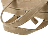 CHANEL シャネル マトラッセ ワイルドステッチ ベージュ レディース レザー ハンドバッグ Bランク 中古 銀蔵