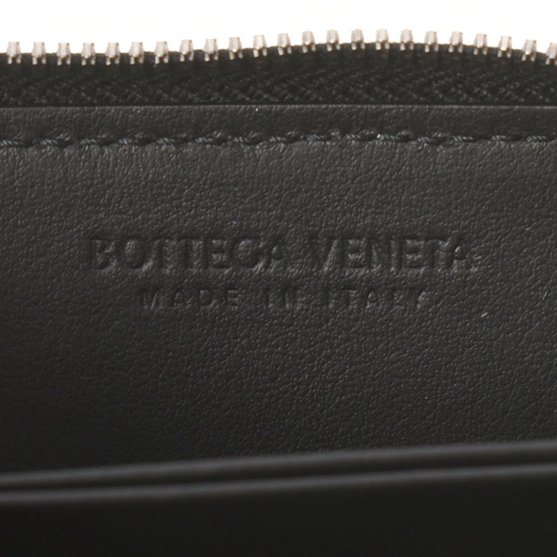 BOTTEGAVENETA ボッテガヴェネタ イントレチャート ファスナー付きコインパース 黒 600874 ユニセックス カーフ コインケース Aランク 中古 銀蔵