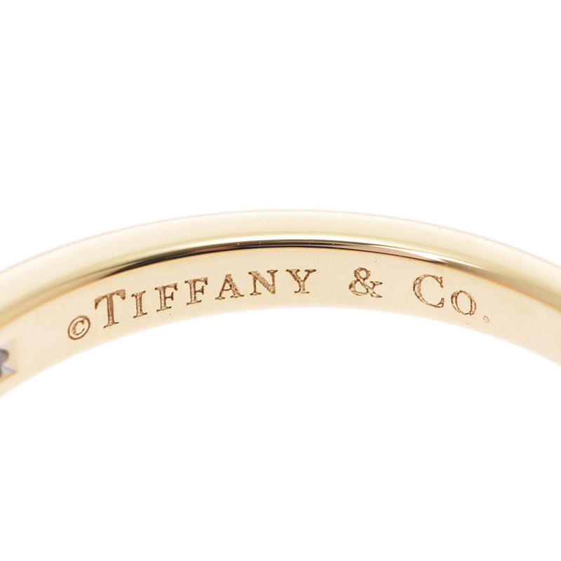 TIFFANY&Co. ティファニー チャネルセッティングリング ダイヤ 9号 レディース K18イエローゴールド リング・指輪 Aランク 中古 銀蔵
