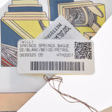 HERMES エルメス ツイリー SPRINGS SPLINGS ボルドー/ホワイト系 レディース シルク100％ スカーフ 新品 銀蔵