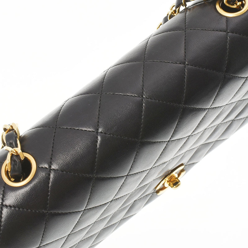 CHANEL シャネル マトラッセ チェーンショルダー 黒 ゴールド金具 レディース  ラムスキン ショルダーバッグ ABランク 中古 銀蔵