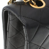 CHANEL シャネル マトラッセ チェーンショルダー 黒 ゴールド金具 レディース  ラムスキン ショルダーバッグ ABランク 中古 銀蔵
