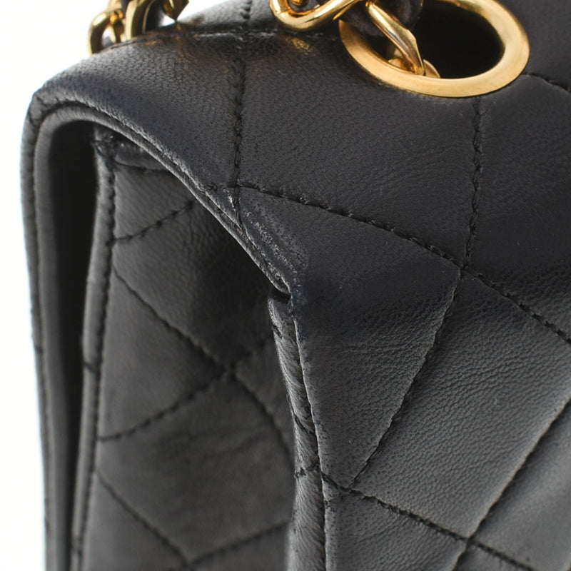 CHANEL シャネル マトラッセ チェーンショルダー 黒 ゴールド金具 レディース  ラムスキン ショルダーバッグ ABランク 中古 銀蔵