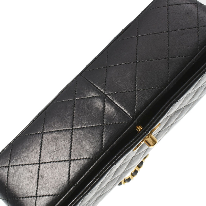 CHANEL シャネル マトラッセ チェーンショルダー 黒 ゴールド金具 レディース  ラムスキン ショルダーバッグ ABランク 中古 銀蔵